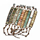 Cowhide Leather Cord Bracelets BJEW-R309-01A-1