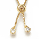 Adjustable Brass Necklace Making KK-Q746-002G-2