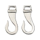 304 Stainless Steel S Hook Clasps, Stainless Steel Color, 35x15x2mm, Hole: 7x4mm
