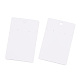 Papel rectangular un par de tarjetas de exhibición de pendientes con orificio para colgar CDIS-YWC0001-01-4