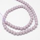 Opaque Solid Color Crystal Glass Round Beads Strands GLAA-F037-6mm-F02-3