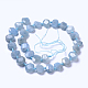 Chapelets de perles en aigue-marine naturelle G-F568-280-2