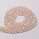 Chapelets de perles en verre électroplaqué X-GLAA-K016-6x8mm-05PL-2