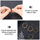 CREATCABIN 1 Box 60pcs Earring Hooks Stainless Steel Kidney Ear Wire Hook Earring Findings for Jewelry Making Earrings Accessories DIY Golden STAS-CN0001-03-4
