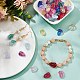 Nbeads 120pcs 12 colores perlas de murano hechas a mano transparentes LAMP-NB0001-84-5