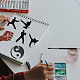Modelli di stencil per pittura da disegno riutilizzabili in plastica DIY-WH0172-922-6