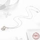 925 Sterling Silver Cubic Zirconia Pendant Necklaces NJEW-FF0005-21P-2