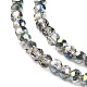 Electroplate Glass Beads Strands X-EGLA-D021-15-3