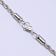 304 Stainless Steel Necklaces Unisex Rope Chain Necklaces NJEW-507L-10D-2