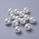 ABS Plastic Imitation Pearl Ball Beads MACR-A004-8mm-01-2