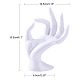 Modelo de mano de exhibición de anillo de plástico DIY-I047-04B-2