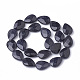 Chapelets de perles en pierre d'or bleue synthétique G-S292-13-2