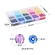 450pcs 15 Farben transparente Acrylperlen TACR-YW0001-56-4