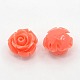 Synthetic Coral 3D Flower Rose Beads CORA-A006-12mm-013-1