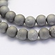 Electroplate Natural Druzy Agate Beads Strands X-G-G708-10mm-04-3