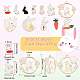 SUNNYCLUE 1 Box 48Pcs 12 Styles Easter Charms Bulk Bunny Charm Rabbit Carrot Alloy Enamel Charms Animal Dangle Charm for Jewelry Making Charms Bracelet Necklace Earrings Adults DIY Crafting ENAM-SC0002-83-2