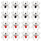 サニークルー20個2色アロイラインストーンペンダント  クモのチャーム  ミックスカラー  30.5x27.5x5mm  穴：2.7mm  10個/カラー FIND-SC0006-87-1