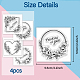 4Pcs 4 Styles PVC Stamp DIY-WH0487-0022-6