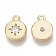 Brass Micro Pave Cubic Zirconia Charms X-KK-S354-064-NF-2