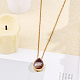 CHGCRAFT Natural Amethyst Teardrop Urn Ashes Pendant Necklace NJEW-CA0003-09A-4