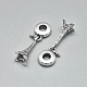 925 Sterling Silver European Dangle Charms STER-I019-50AS-2