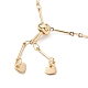 Brass Bar Link Chain Bracelet Making AJEW-JB01186-02-4