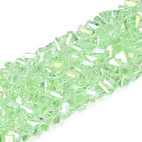 Гальванизируйте прозрачное стекло бисер нитей&nbsp;GLAA-N021-4mm-06