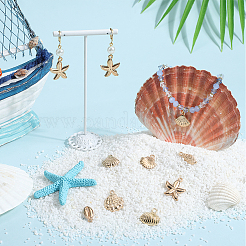 56 шт. 7 стиля подвески из сплава с морскими животными светло-золотого цвета&nbsp;FIND-SC0012-78
