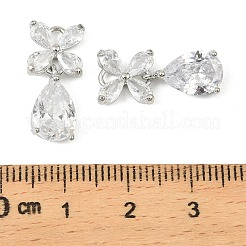 Латунные микро проложить кубического циркония подвески&nbsp;LS-KK-C107-20A-P