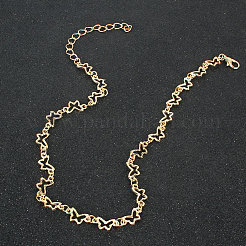 Простые и ретро-стили ожерелья из сплава в виде цепочек-бабочек для женщин&nbsp;FS-WG0AD9D-01