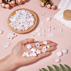 100 г радужные переливающиеся акриловые бусины с покрытием&nbsp;OACR-TA0003-29