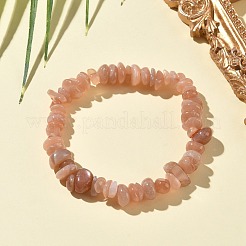 Натуральные браслеты из бусин солнечного камня&nbsp;BJEW-C145-01B