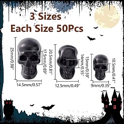 150шт 3 хэллоуин пластиковая фигурка черепа&nbsp;KY-AR0001-27