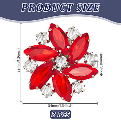 2 шт. зажимы для пряжек для обуви из платинового сплава&nbsp;ALRI-FG0001-04D