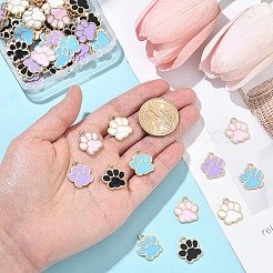 80шт 5 цвета сплава эмалевые подвески&nbsp;ENAM-YW0005-19