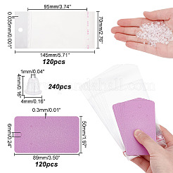 120 шт. пустой держатель для сережек из крафт-бумаги для демонстрации сережек&nbsp;DIY-PH0009-96A