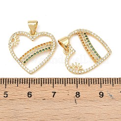 Латунные микро проложить кубического циркония подвески&nbsp;KK-F919-08B-G