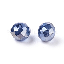 Гальванические стеклянные бусины&nbsp;X-GR6MM-AB