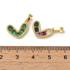 Латунные микро проложить кубического циркония подвески&nbsp;KK-R162-050G