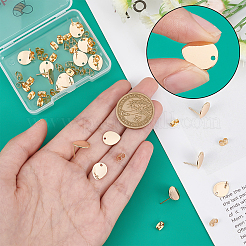 20 шт. латунные серьги-гвоздики&nbsp;FIND-BBC0001-25