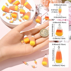 20 шт. подвески из непрозрачной смолы на Хэллоуин&nbsp;RESI-YW0002-08