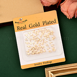 60 шт. долговечные позолоченные латунные подвески&nbsp;KK-BBC0022-53