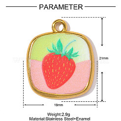 Подвески из нержавеющей стали 304 с печатью&nbsp;STAS-OY002-46G-01