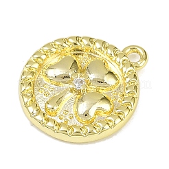 Подвески из латуни с прозрачным фианитом KK-L238-06G