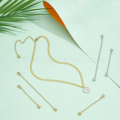 16 шт. 4 стиля наконечника из нержавеющей стали 304 с цепями&nbsp;FIND-UN00025