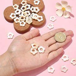 30 шт. натуральные пресноводные бусины из ракушек&nbsp;SHEL-CJ0001-27