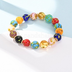 Браслеты ручной работы из бусин лэмпворк для женщин&nbsp;BJEW-B164-01