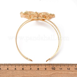 Браслеты-манжеты из сплава и железа для женщин&nbsp;LS-BJEW-F501-04KCG