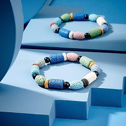 Бусы из натуральной лавы&nbsp;G-NB0001-57