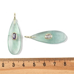 Естественный зеленый подвески флюорита&nbsp;G-D357-03G